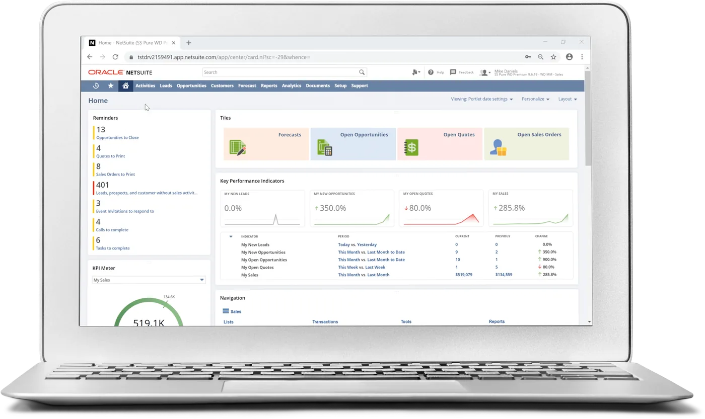 NetSuite Order Management product interface